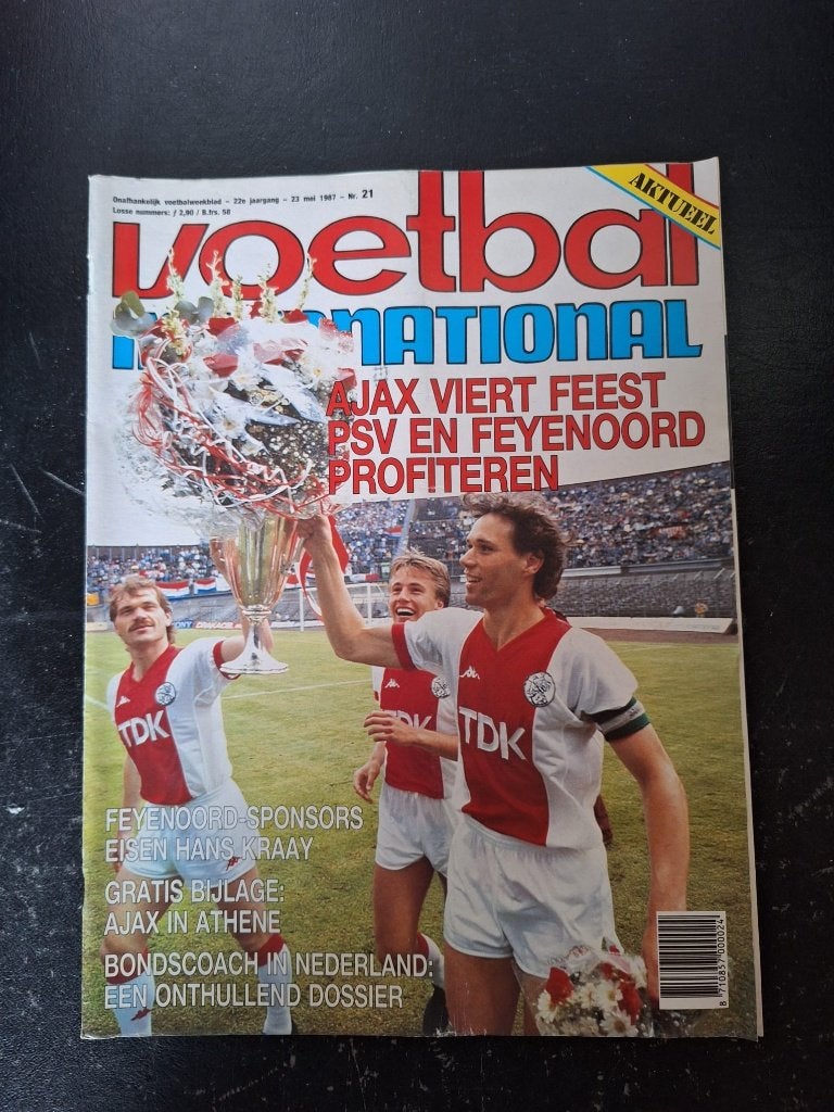 Magazine - Ajax landskampioen 1987, Ophalen of Verzenden, Zo goed als nieuw, Ajax, Boek of Tijdschrift