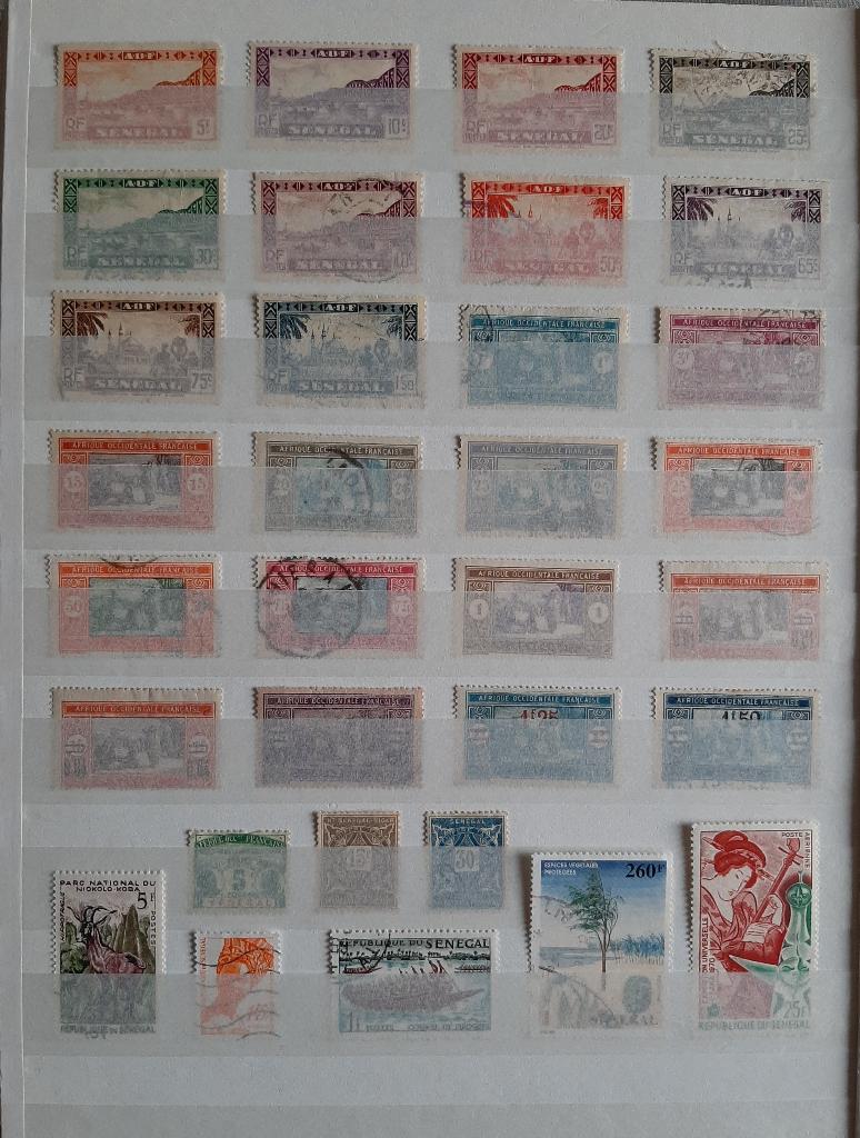 1 Kaart Oude Klassieke Postzegels Senegal Nr. 1 Gestempeld, Ophalen, Overige landen, Gestempeld