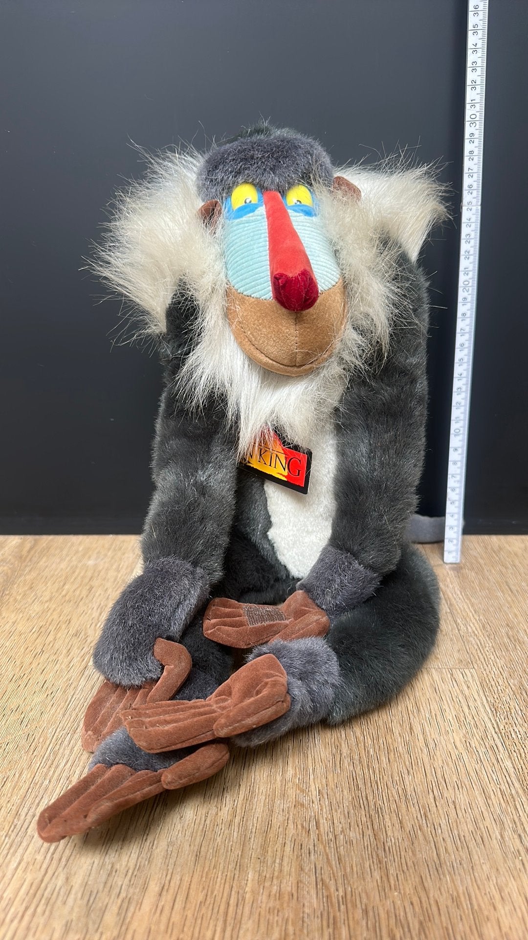 Disney The Lion King Rafiki knuffel met label | 35 cm, Ophalen of Verzenden, Leeuwenkoning of Jungle Boek, Nieuw, Knuffel