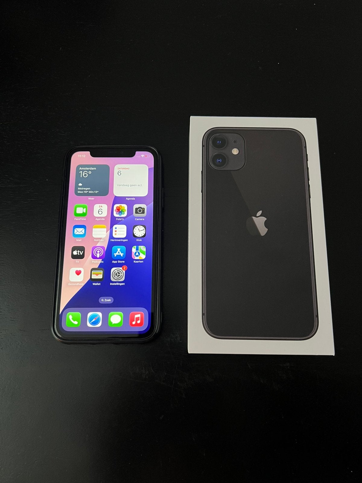 iPhone 11 - 64 GB Nieuwstaat, Telecommunicatie, Mobiele telefoons | Apple iPhone, Ophalen, Zwart, IPhone 11, Zo goed als nieuw