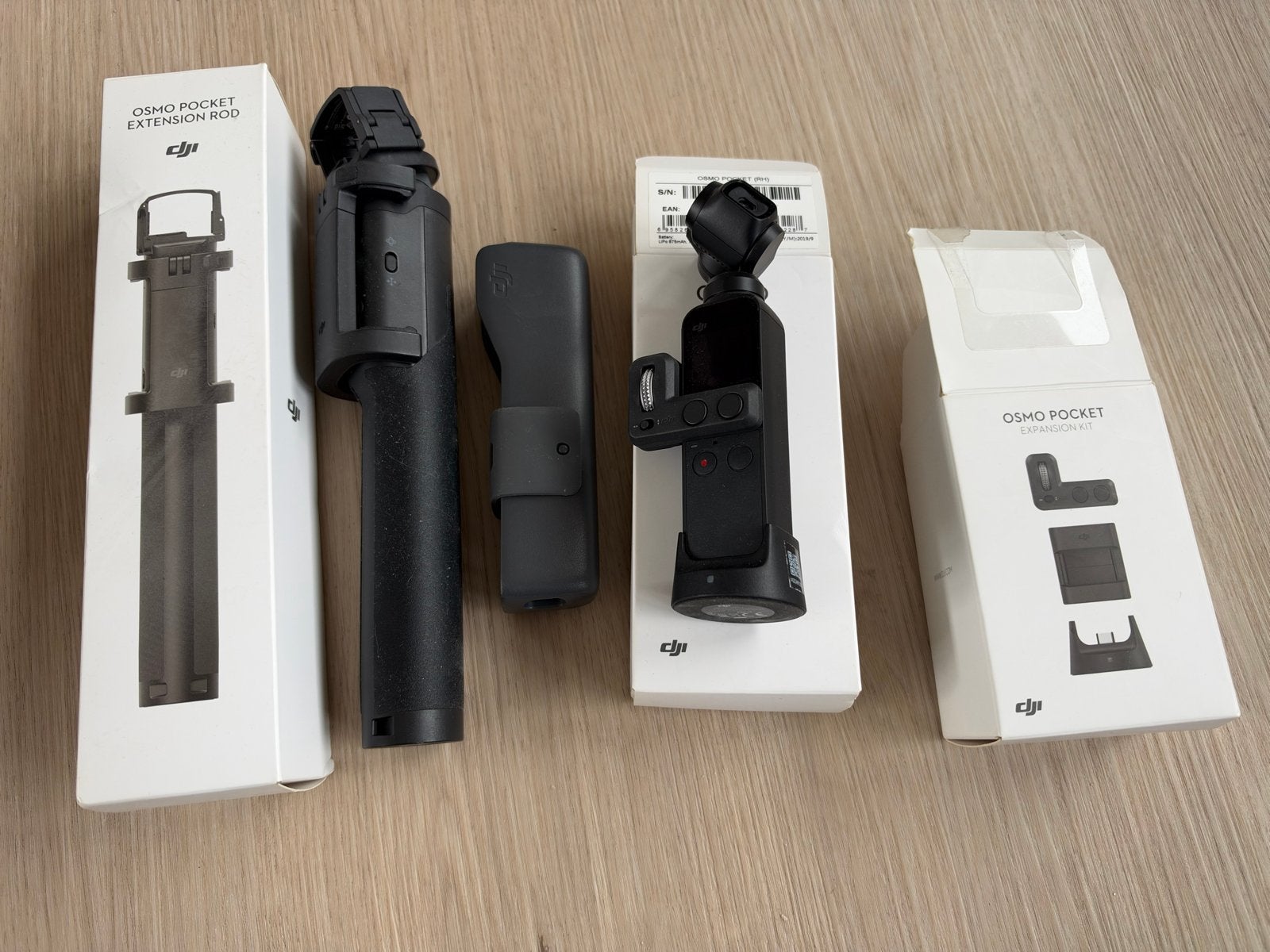 DJI Osmo Pocket met Extension Rod en Expansion Kit, Audio, Tv en Foto, Ophalen of Verzenden, Zo goed als nieuw, Overige merken