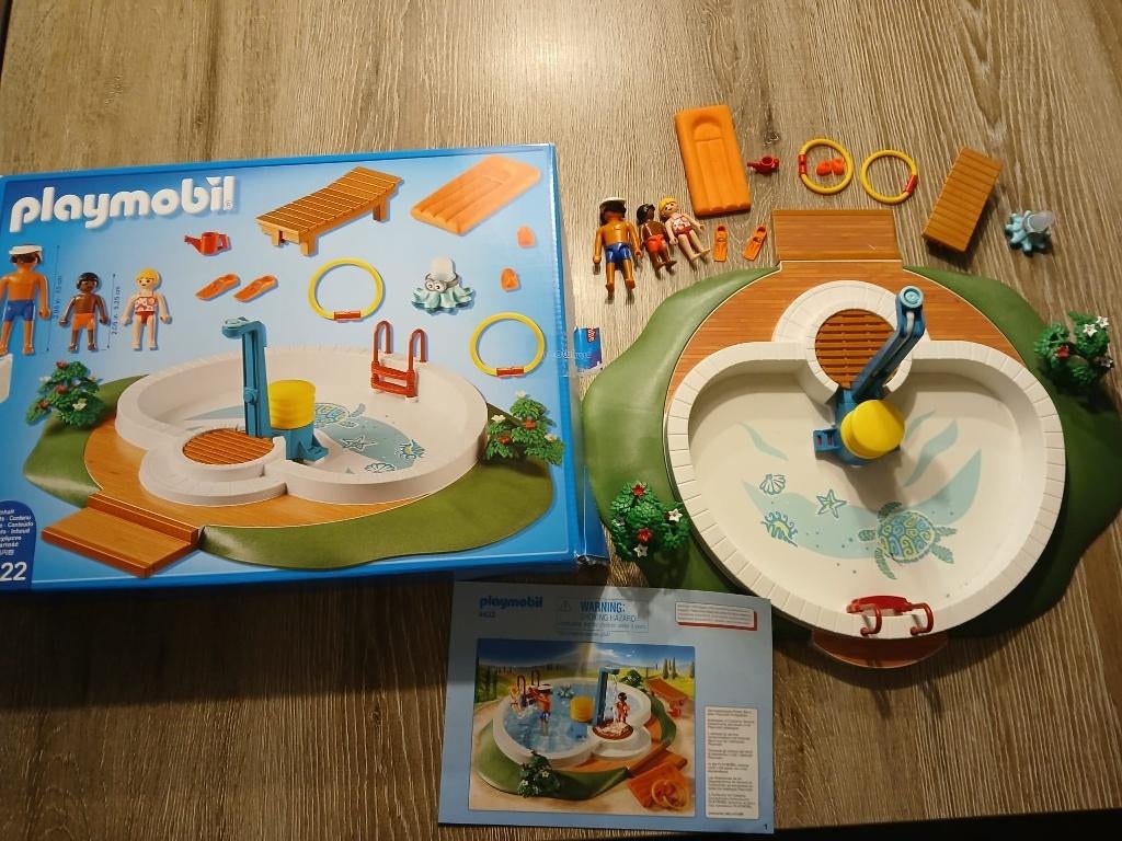 Playmobil Family Fun 9422 – Zwembad, Kinderen en Baby's, Speelgoed | Playmobil, Ophalen of Verzenden, Zo goed als nieuw, Complete set