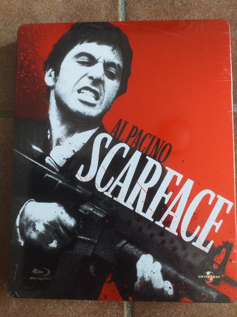 Scarface Steelbook 1x Bluray + 2 Dvd, Ophalen of Verzenden, Zo goed als nieuw, Thrillers en Misdaad