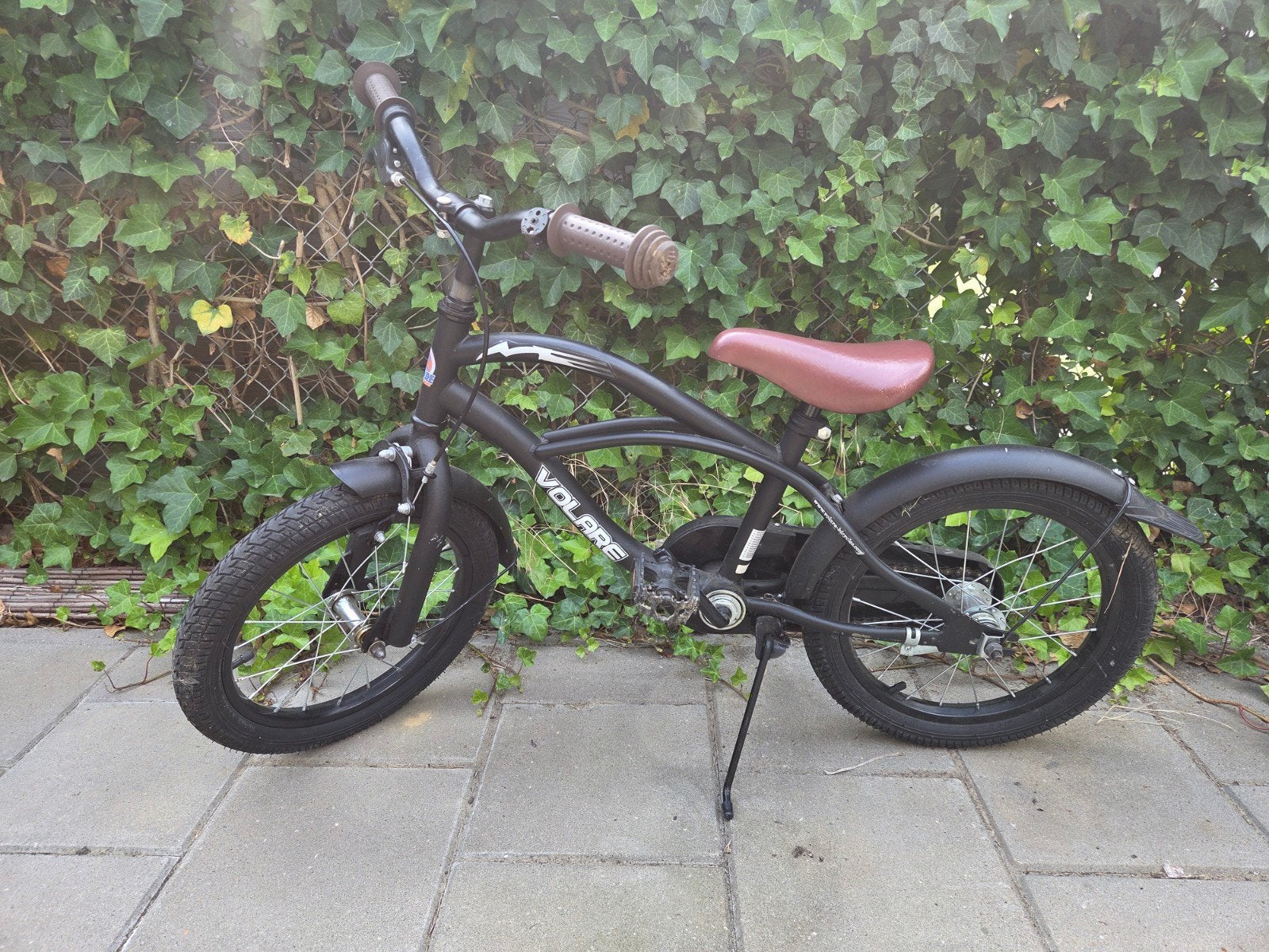 Volare kinderfiets 16 inch - Zwart, Fietsen en Brommers, Terugtraprem, 16 tot 20 inch, Gebruikt, Volare