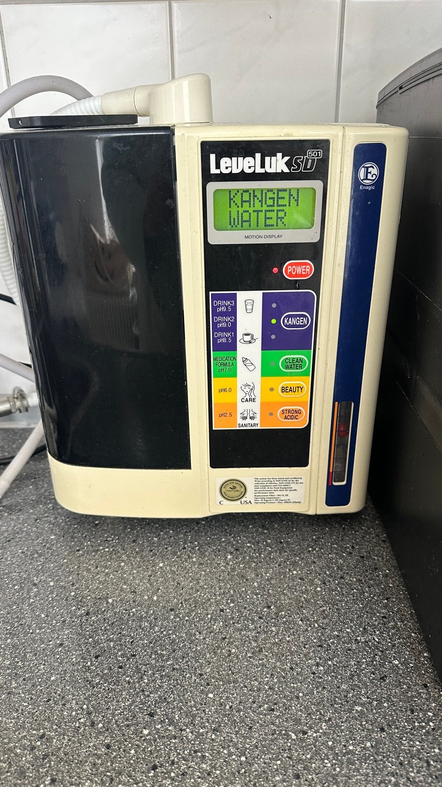 Kangen Waterfilter Leveluk SD501, Overige typen, Ophalen of Verzenden, Zo goed als nieuw, Overige merken