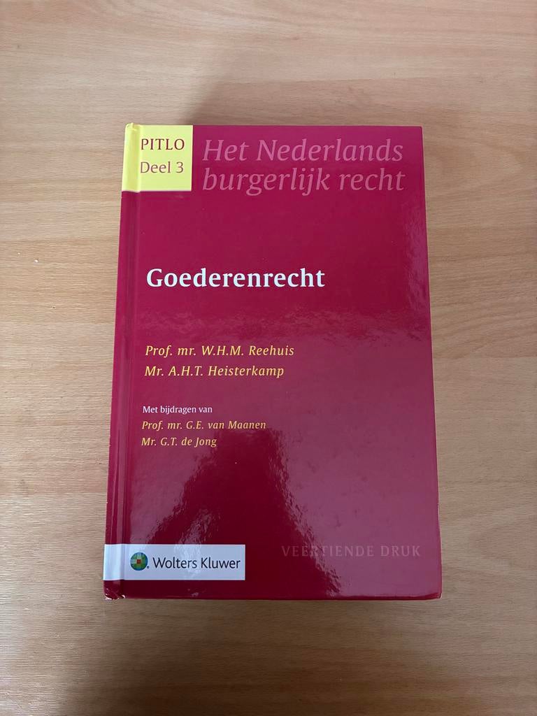 PITLO Goederenrecht deel 3 - veertiende druk, Ophalen of Verzenden, Gamma, Zo goed als nieuw, HBO