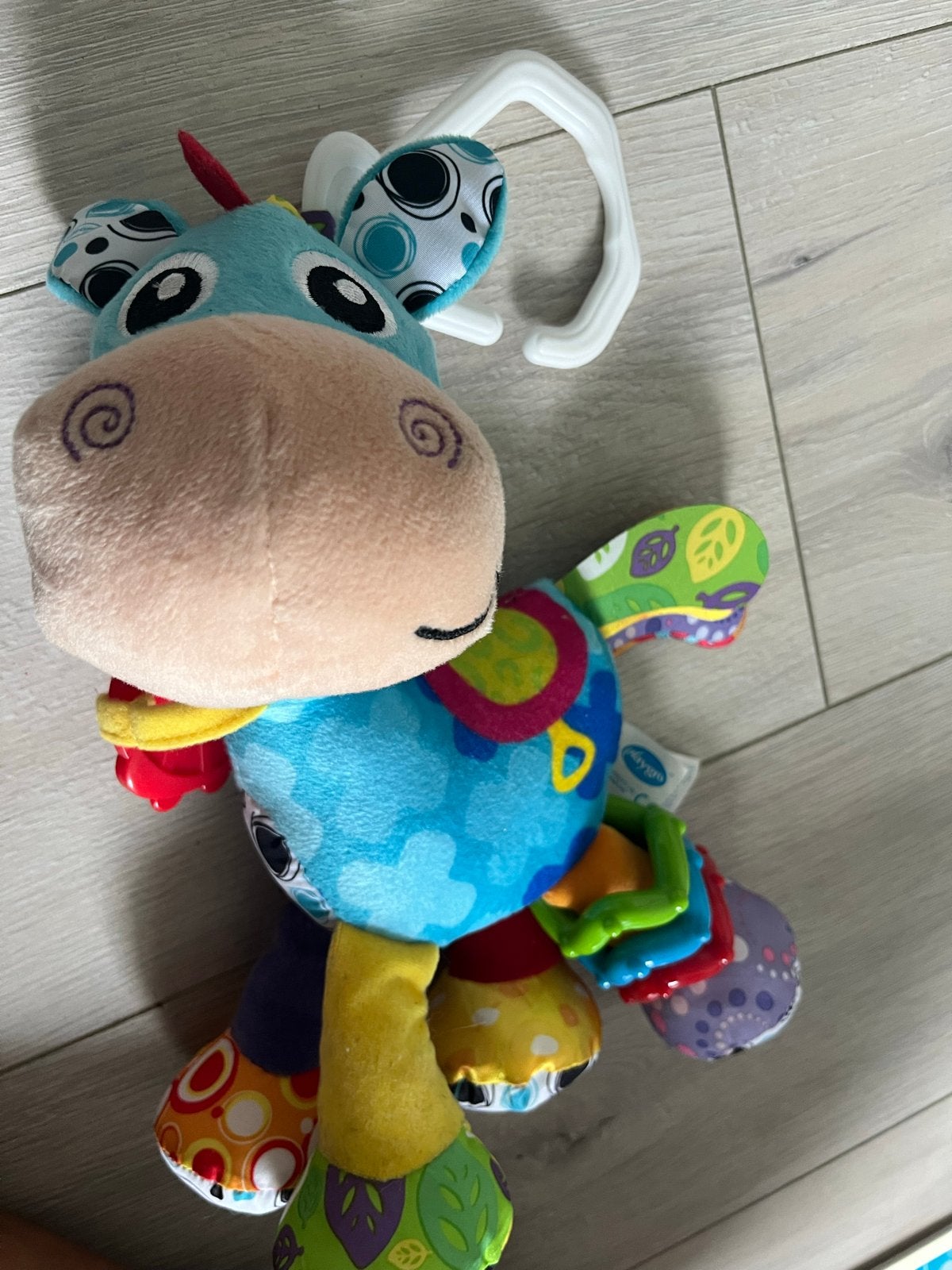 Playgro Rammelaar paard - Kleurrijk en Interactief, Ophalen of Verzenden, Zo goed als nieuw, Rammelaar, Met geluid