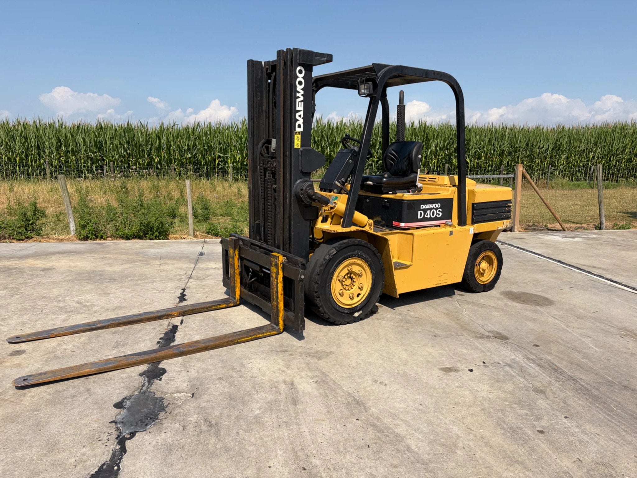 Daewoo Diesel heftruck D40S triplex (bj 1997), Meer dan 4000 kg, Diesel, Heftruck, Daewoo