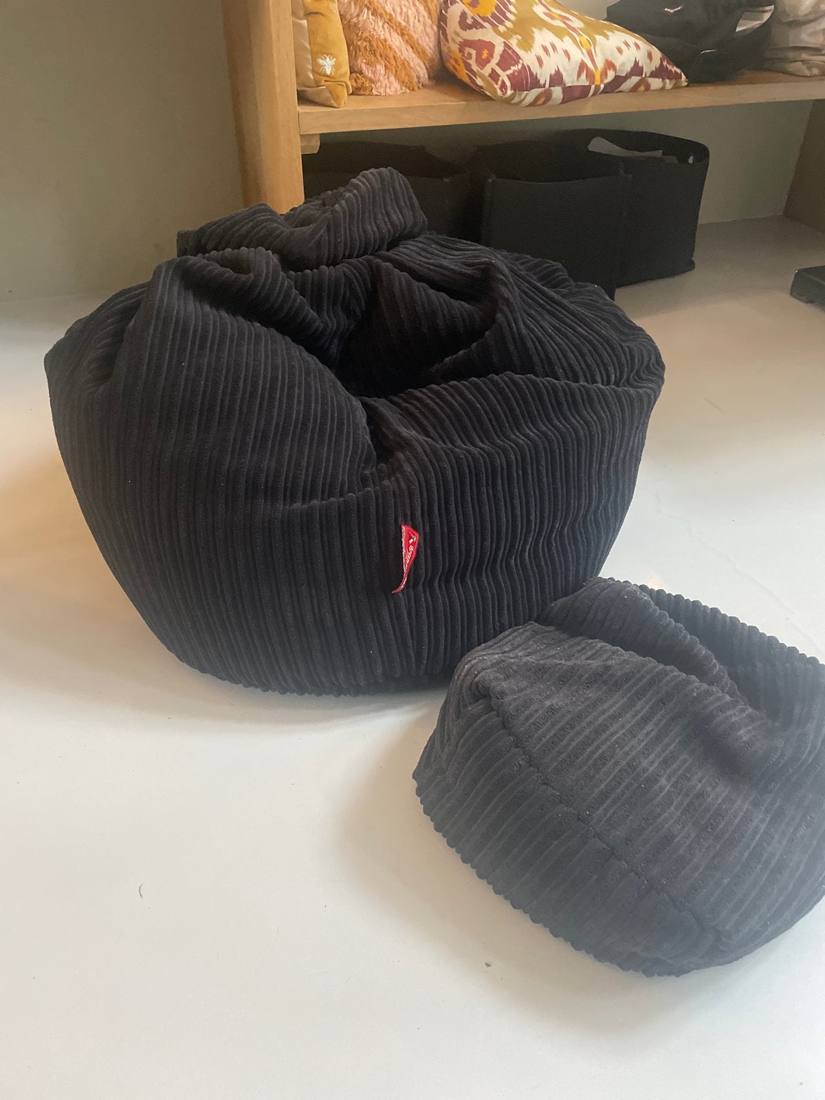 Lounge Pug Big Bertha zitzak gamestoel zwart, Ophalen, Gebruikt, Zwart, Zitzakstoel
