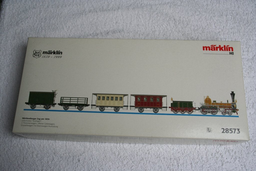Marklin HO 28573 'Württemberger zug Um 1859', Wisselstroom, Treinset, Nieuw, Ophalen of Verzenden