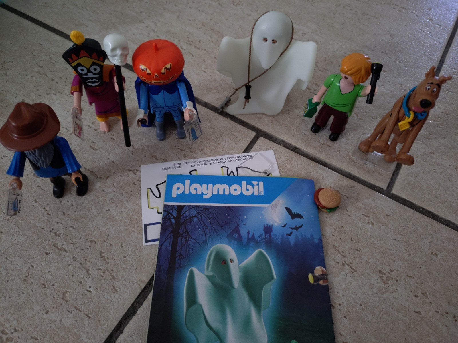 Playmobil Scooby-Doo 70287 + 3 Halloween figuren, Ophalen of Verzenden, Zo goed als nieuw, Complete set