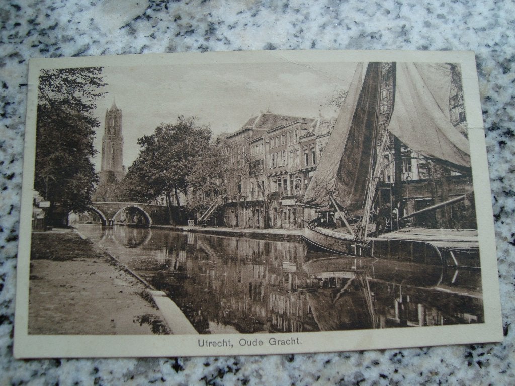 Utrecht oude gracht, Ophalen of Verzenden, Voor 1920, Gelopen, Utrecht
