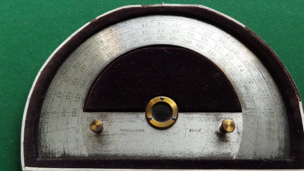 Antieke navigatie set Gradenboog - Spielhage & Co, Ophalen of Verzenden