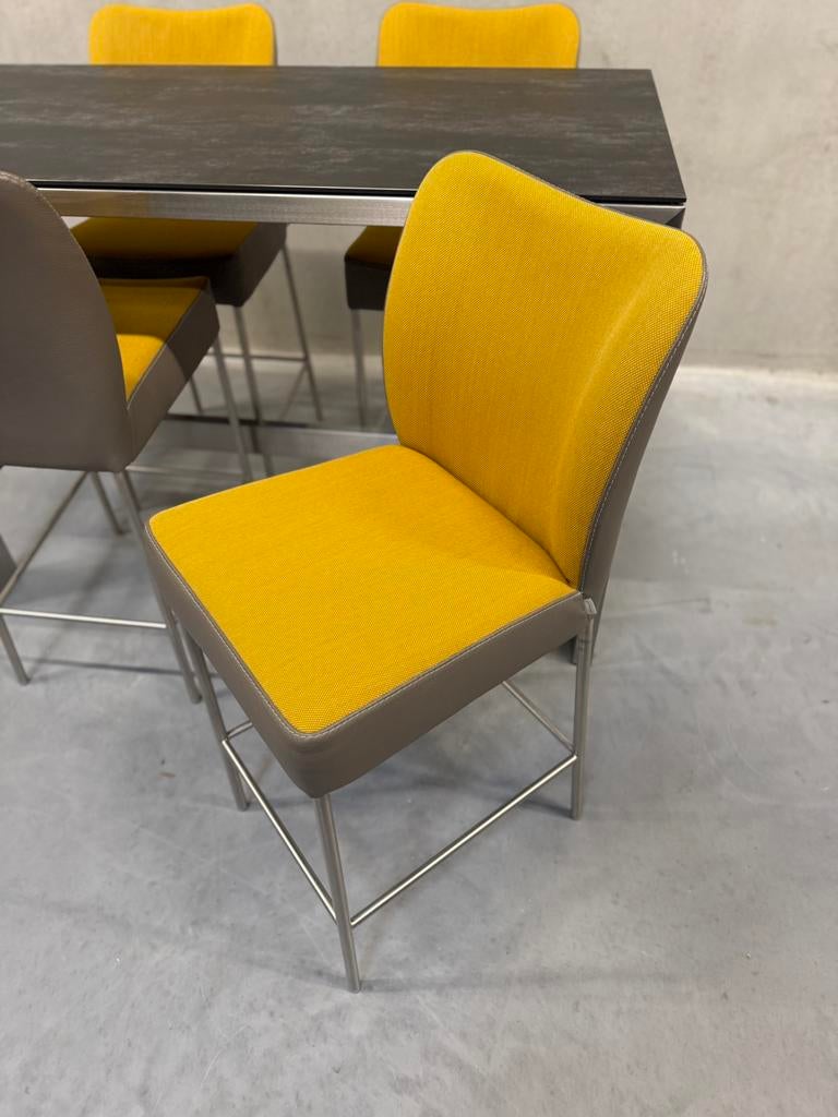 4 Nieuw Bert Plantagie Mambo Barstoel geel Barkruk Stoel, Huis en Inrichting, Barkrukken, 60 tot 90 cm, Nieuw, Ophalen of Verzenden
