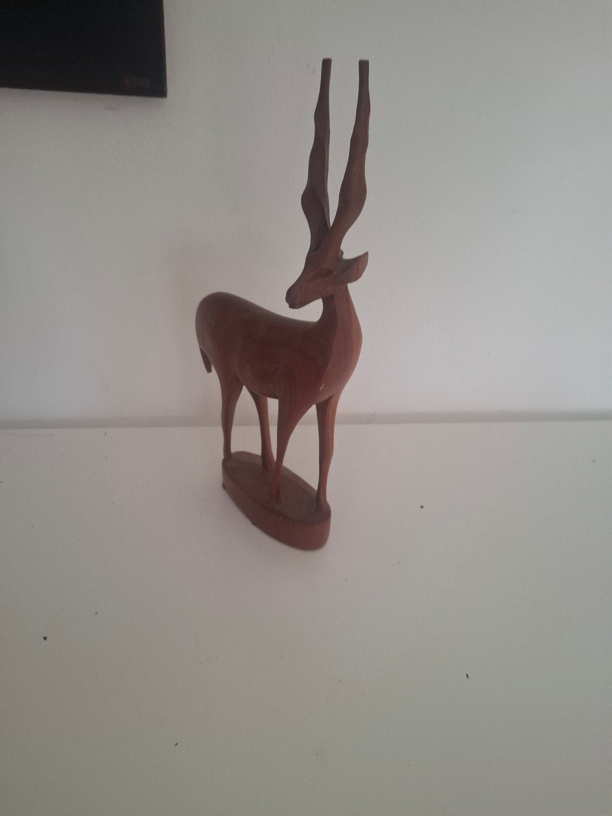 Ouderwets houten hert beeldje, Ophalen of Verzenden
