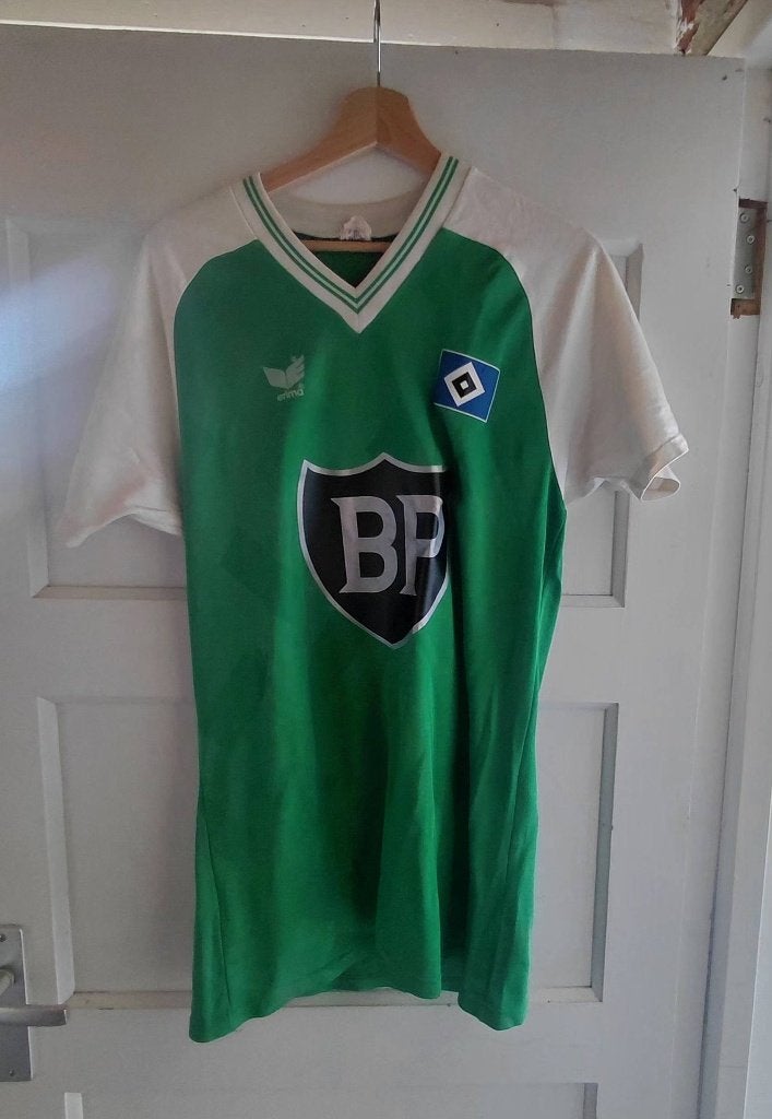 Vintage voetbalshirt HSV, Maat L, Ophalen of Verzenden, Gebruikt, Shirt