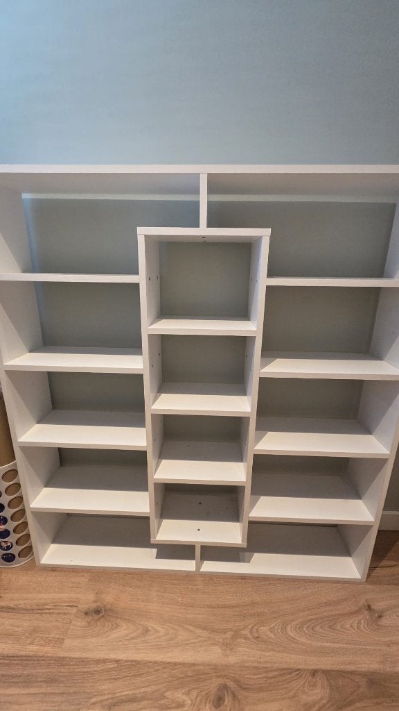 GRATIS | Witte boekenkast, Ophalen, Met plank(en), Gebruikt, 100 tot 150 cm