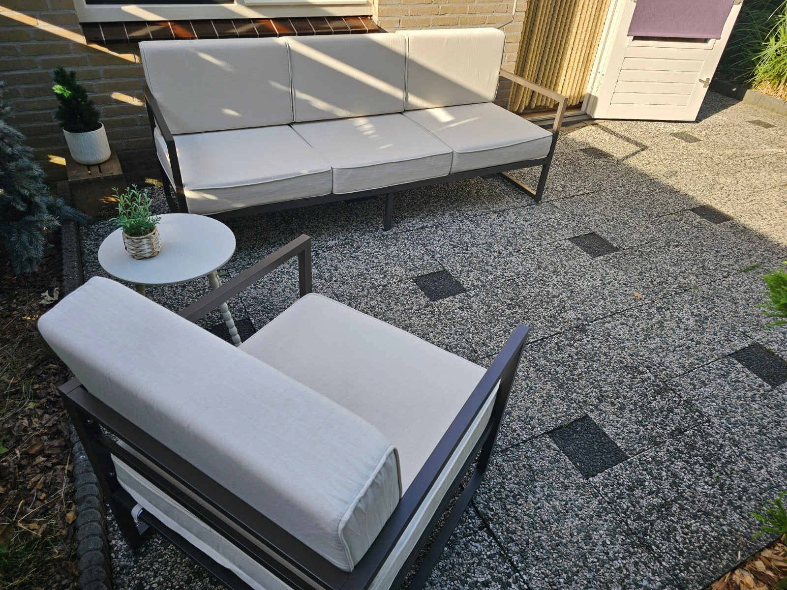 Robuust loungeset met dikke kussens Nieuw!!, Tuin en Terras, Tuinsets en Loungesets, Ophalen, Nieuw, Loungeset, Bank