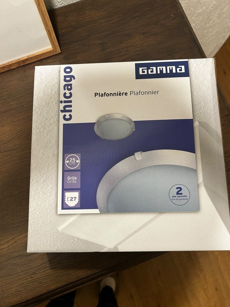 Gamma Chicago Plafonnière, Huis en Inrichting, Ophalen, Nieuw, Glas