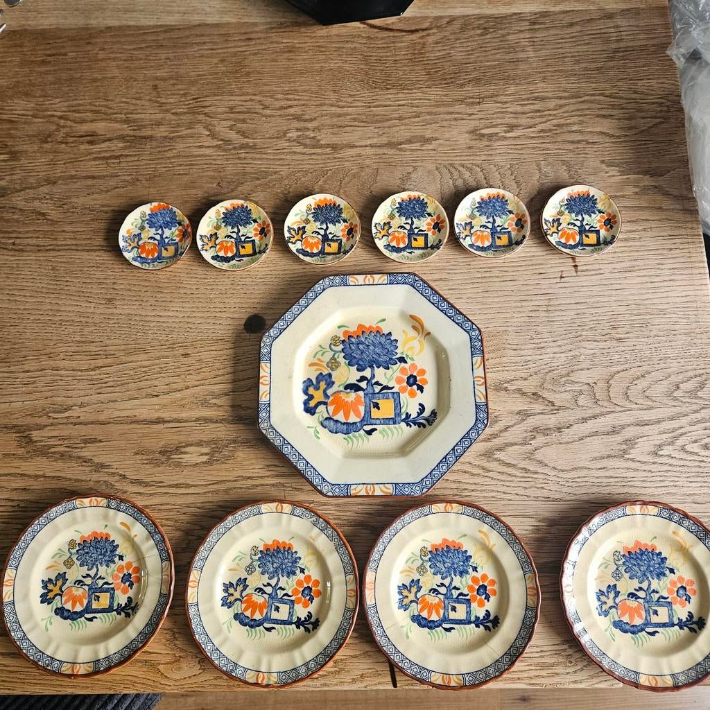 Antiek Mason's Ironstone China JAPONERE servies (11 stuks), Antiek en Kunst, Antiek | Servies los, Ophalen of Verzenden