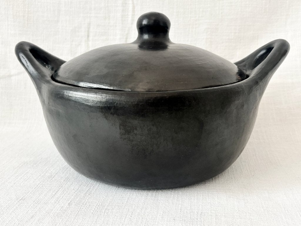 Kookpot La Chamba Black Pottery, Verzenden, Overige typen, Zo goed als nieuw, Steen/keramiek