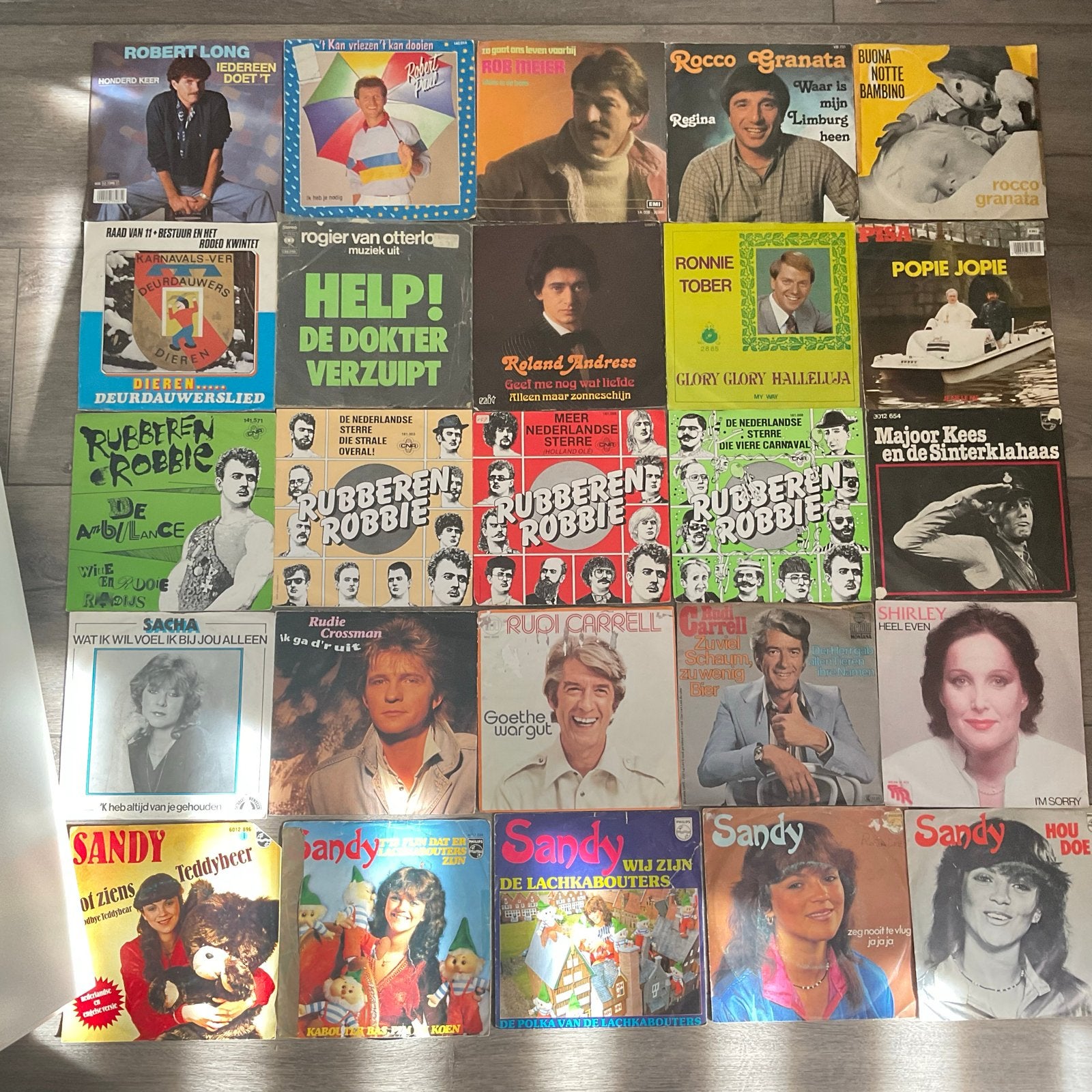 Grote collectie Nederlandse pop vinyl singles (25 stuks), Gebruikt, 7 inch, Ophalen of Verzenden, EP