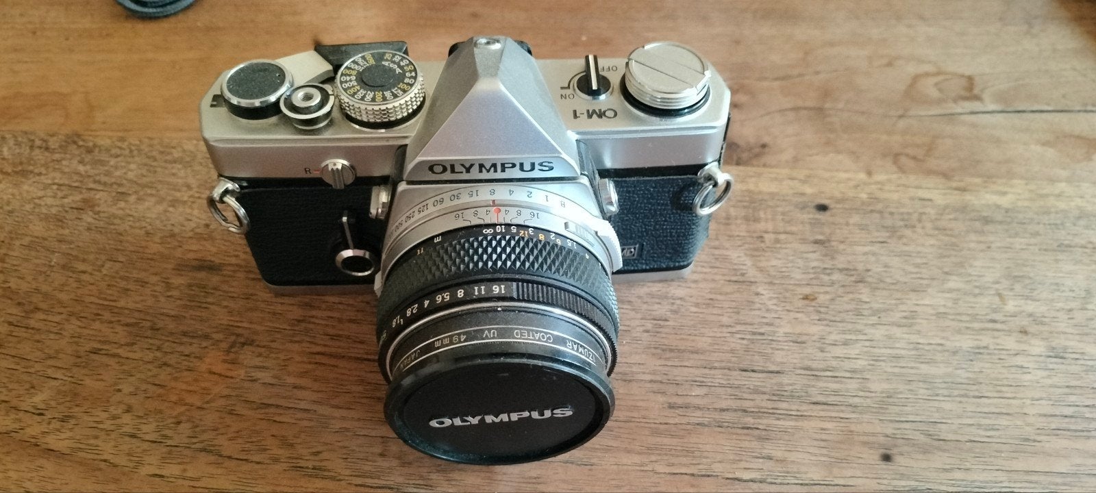 Olympus om 1, Audio, Tv en Foto, Fotocamera's Analoog, Ophalen of Verzenden, Spiegelreflex, Olympus