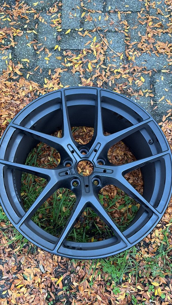 Velgen set mat zwart 19 inch, Gebruikt, Velg(en), 235 mm, Personenwagen