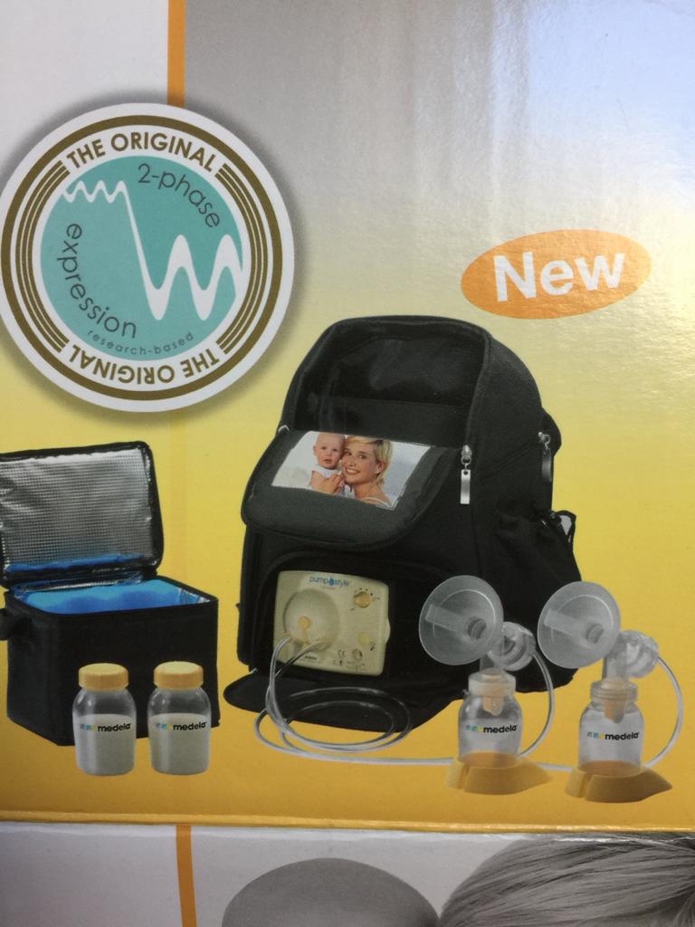 Medela rugzak met kolf en accessoires, Ophalen, Gebruikt, Borstkolf