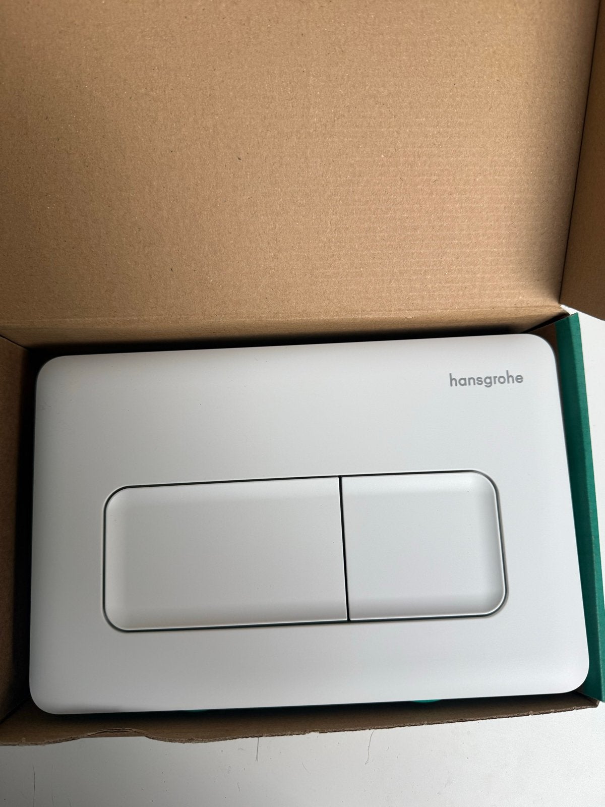 Hansgrohe drukplaat iFrame original Q mat wit - Nieuw, Doe-het-zelf en Verbouw, Ophalen of Verzenden, Nieuw, Toilet
