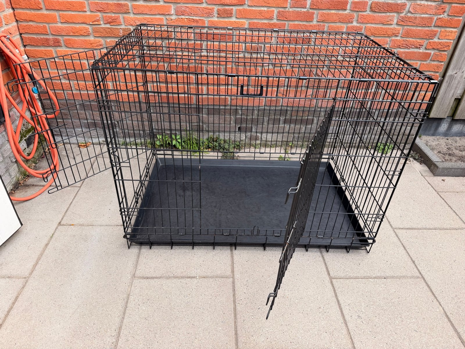 Hondenbench 2 deurs, Dieren en Toebehoren, Hondenbenches, Ophalen, Gebruikt