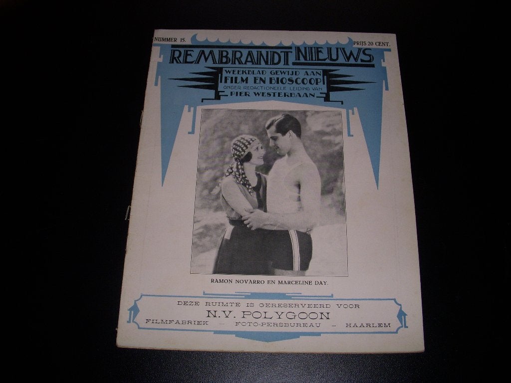 Tijdschrift Rembrandt Nieuws Film en Bioscoop 1928, Ophalen of Verzenden, Gebruikt, Film, Overige typen