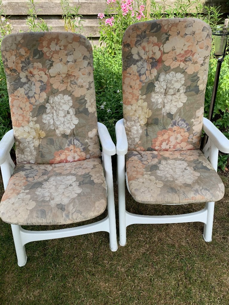 Tuinstoelen, Ophalen, Gebruikt, Kunststof, Verstelbaar