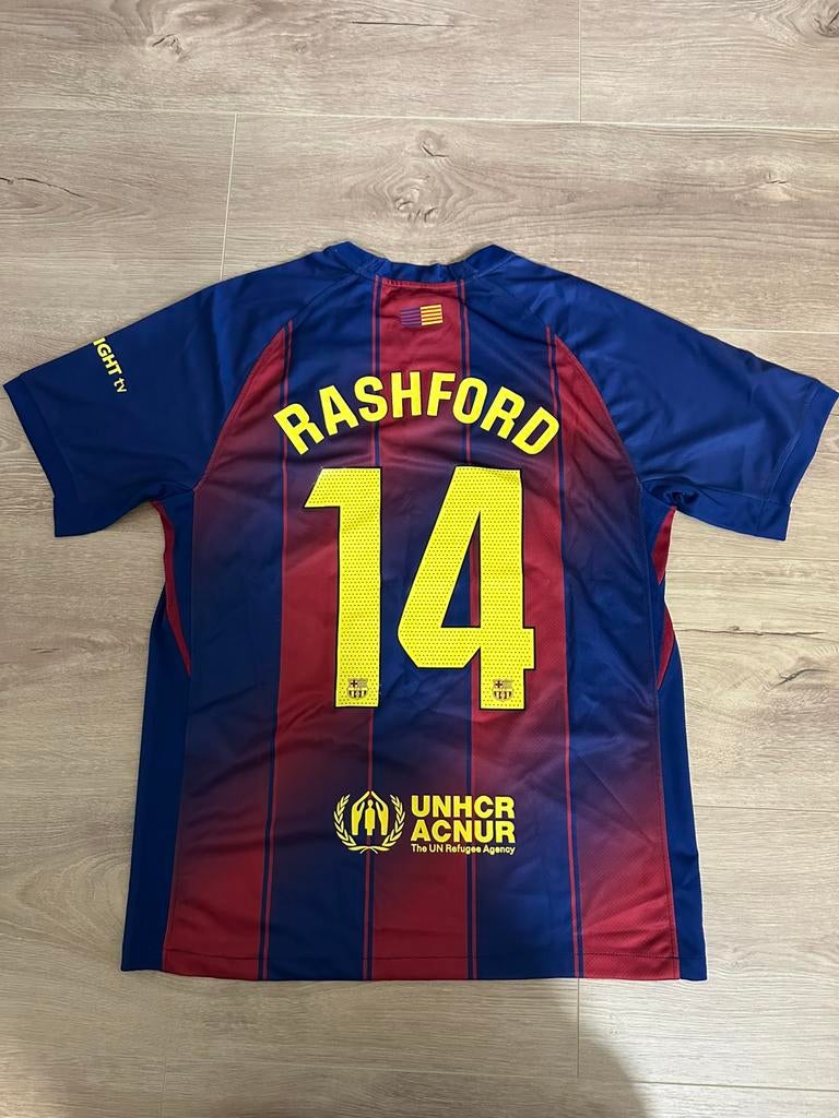 FC Barcelona 25/26 HOME Jersey - Rashford #14 - Size: L, Verzamelen, Sportartikelen en Voetbal, Ophalen of Verzenden, Zo goed als nieuw