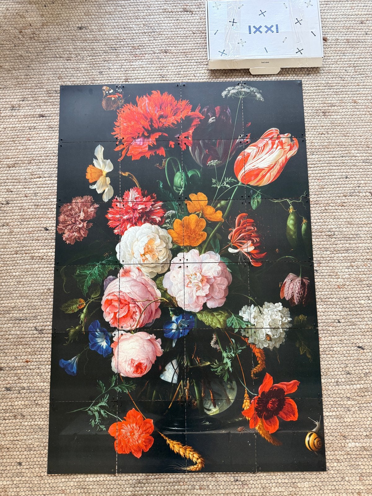 IXXI Wanddecoratie Stilleven met Bloemen 120x80, Meerkleurig, Klassiek, Ophalen of Verzenden, Zo goed als nieuw