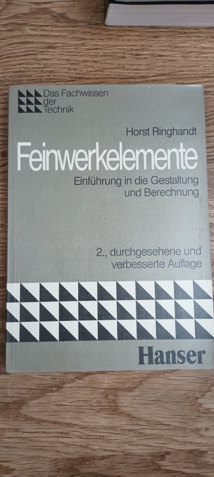 Fijnwerkelementen - Horst Ringhandt, Ophalen of Verzenden, Gelezen, Werktuigbouwkunde, Horst Ringhandt