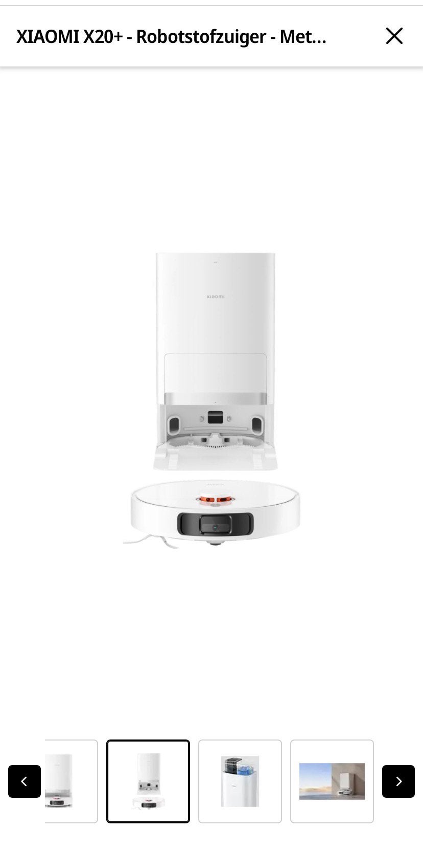 Foto 5 van XIAOMI X20+ - Robotstofzuiger - Met Dweilfunctie -6 kPa -Wit