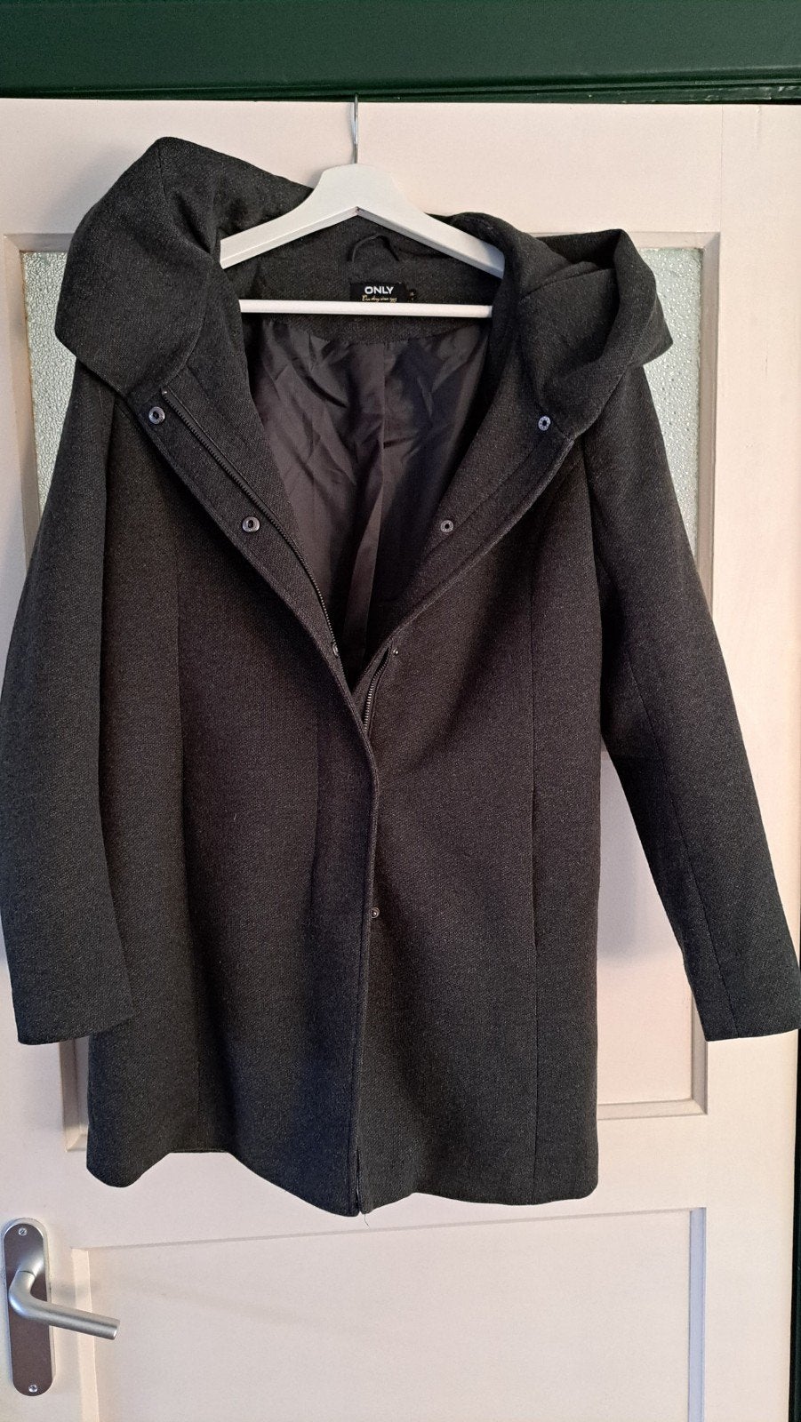 ONLY Dames Jas met Capuchon - Maat XL, Kleding | Dames, Maat 46/48 (XL) of groter, Ophalen of Verzenden, Grijs, ONLY