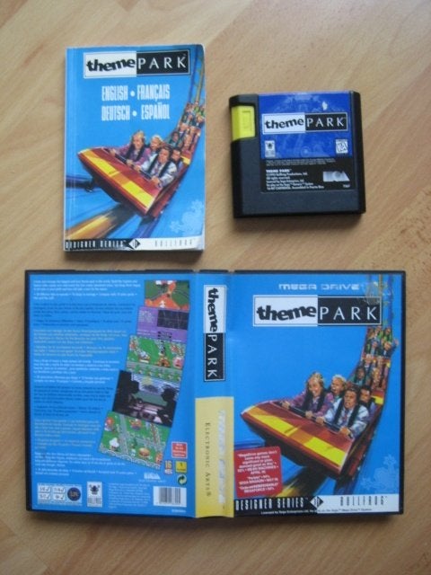 Themepark Theme Park Sega Mega Drive Megadrive, Spelcomputers en Games, Gebruikt, 1 speler, Ophalen of Verzenden, Vanaf 3 jaar