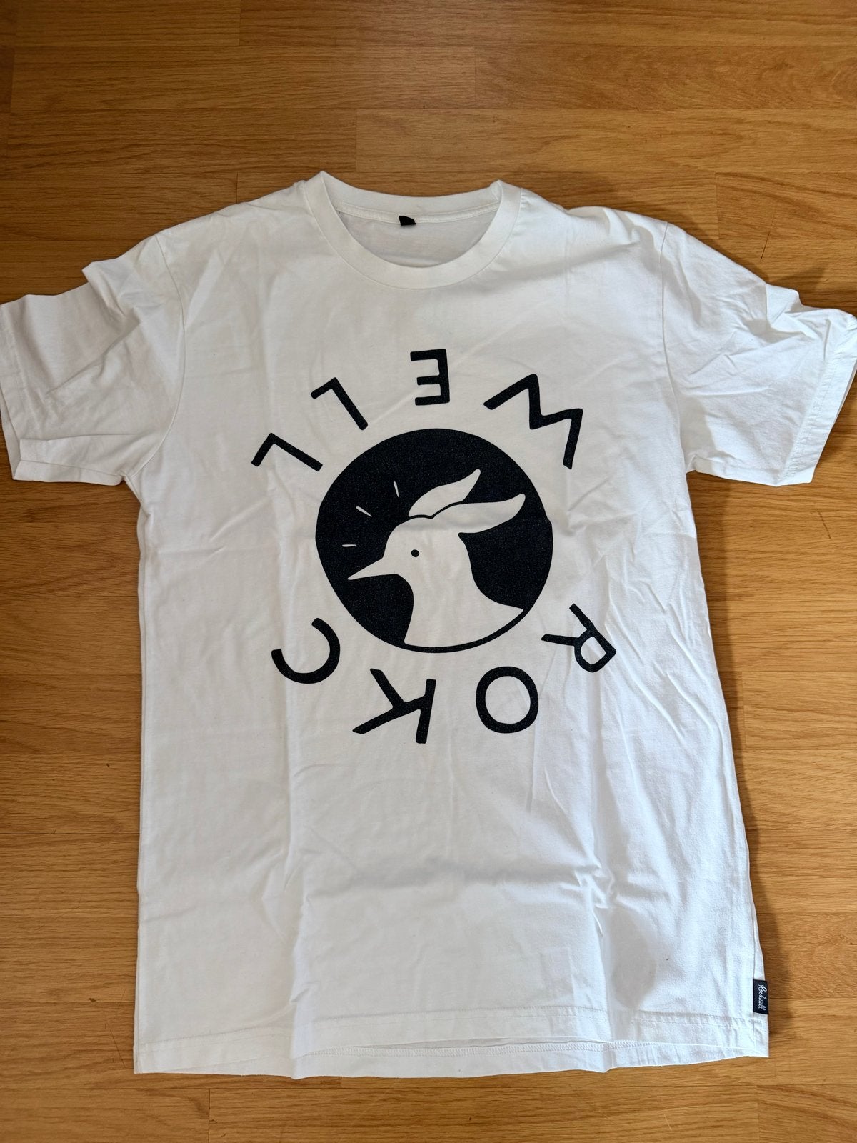Rockwell T-shirt - Maat M - Goede staat Piet Parra, Ophalen of Verzenden, Gedragen, Maat 48/50 (M), Wit