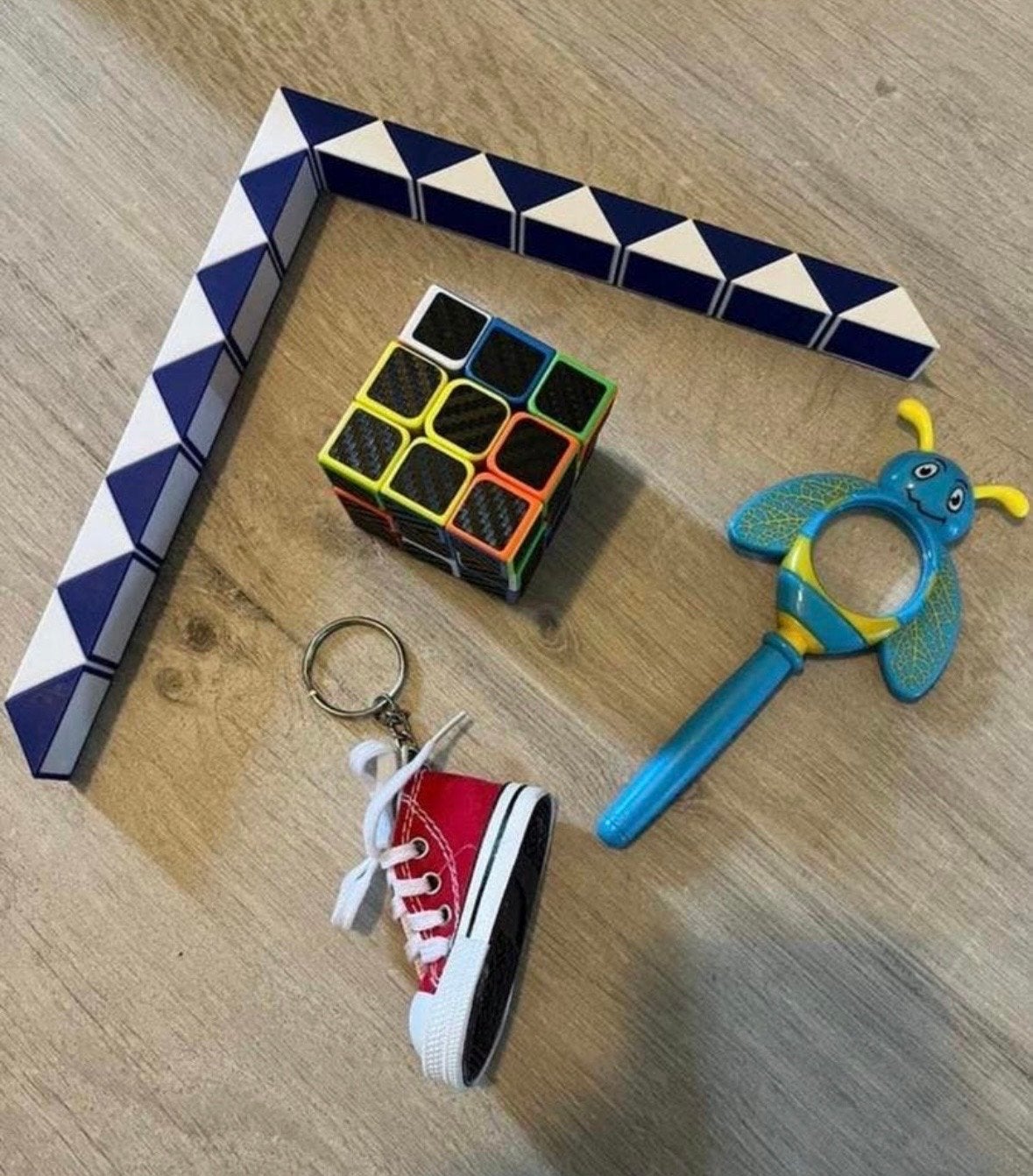 Complete Fidget Speelgoed Set: Rubiks, Snake, Bij & Schoen, Ophalen of Verzenden, Nieuw, Jongen of Meisje
