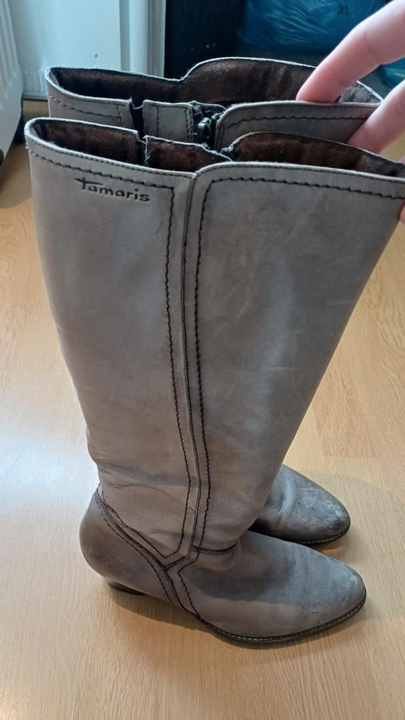 Tamaris laarzen maat 39, Kleding | Dames, Schoenen, Tamaris, Hoge laarzen, Ophalen of Verzenden, Grijs