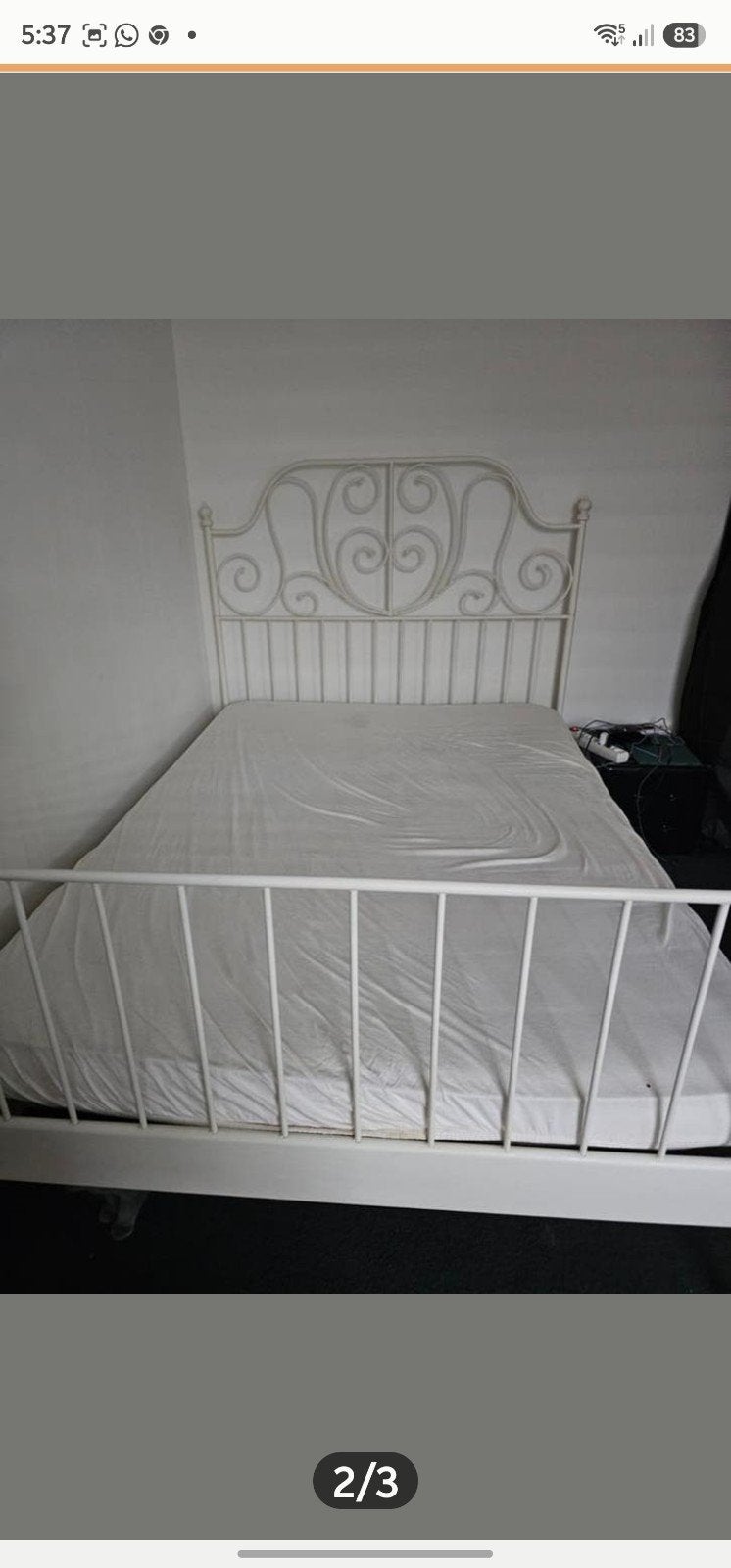 Ikea bed 140x200 gedemonteerd, Kinderen en Baby's, Kinderkamer | Bedden, 85 tot 100 cm, Gebruikt, 180 cm of meer, Ophalen
