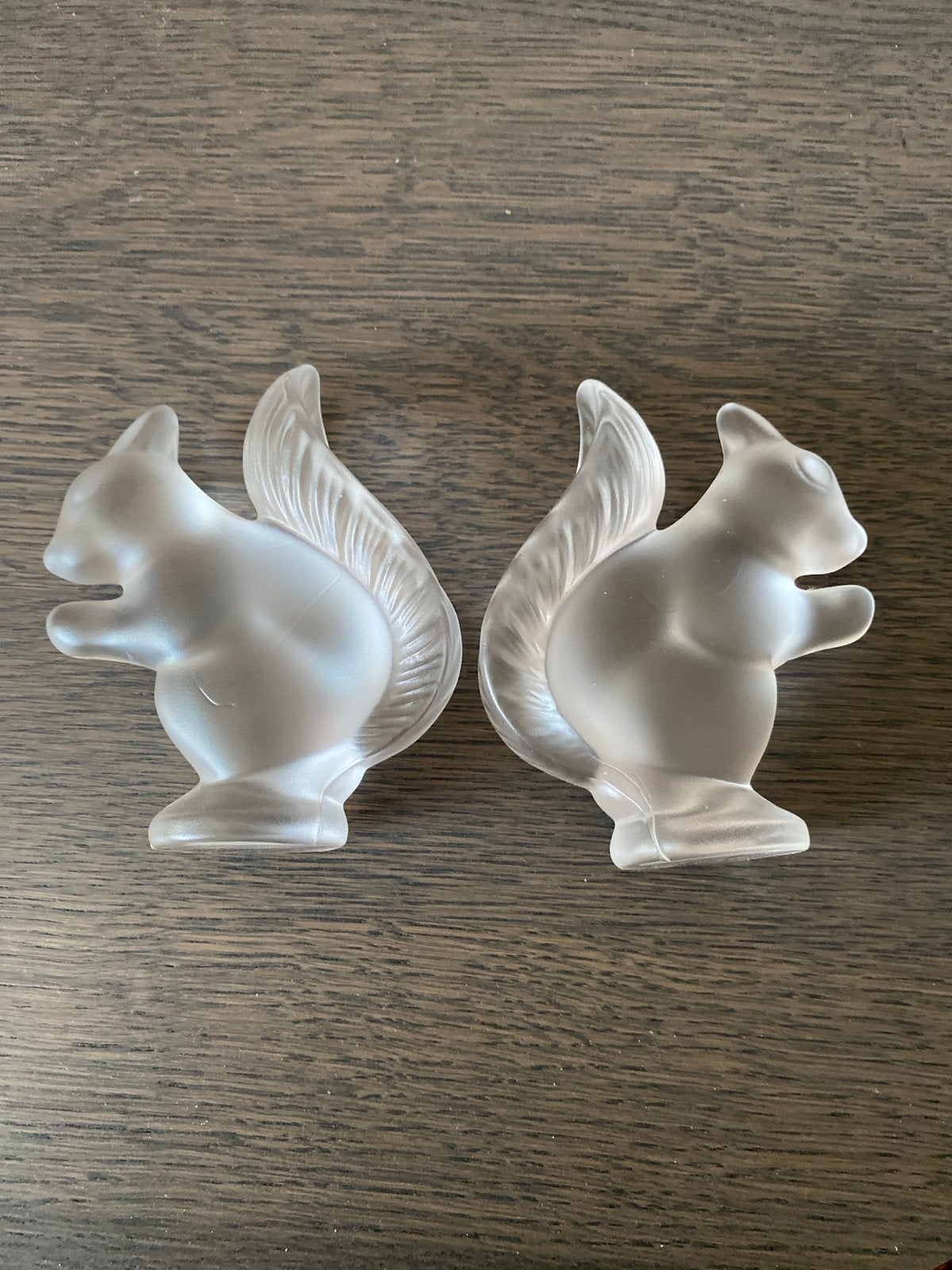 Set van 2 gesatineerde kristallen eekhoorn beeldjes, Ophalen of Verzenden