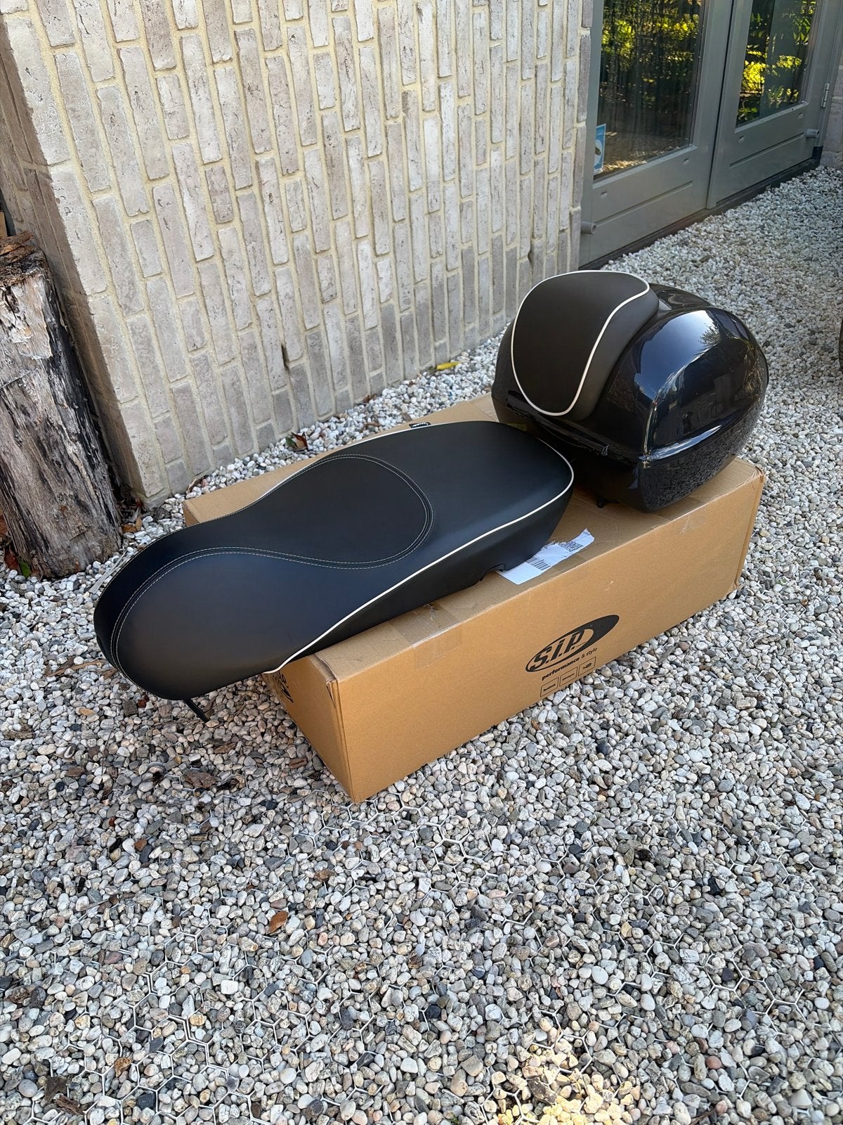 Vespa primavera sprint Buddyseat (nieuw) & Topkoffer (gebr), Ophalen of Verzenden, Zo goed als nieuw, Zadel, Vespa