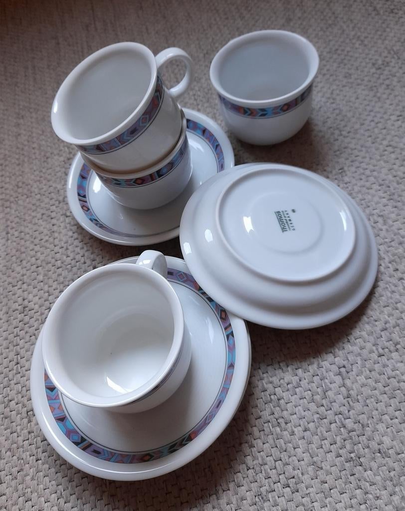 Koffiekop en Schotel Thomas Trend Indiana ( 9 x ), Ophalen of Verzenden, Zo goed als nieuw, Overige stijlen, Kop(pen) en/of Schotel(s)