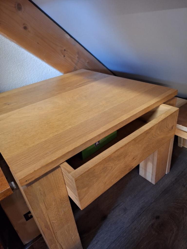 2x Eiken tafeltje, Ophalen