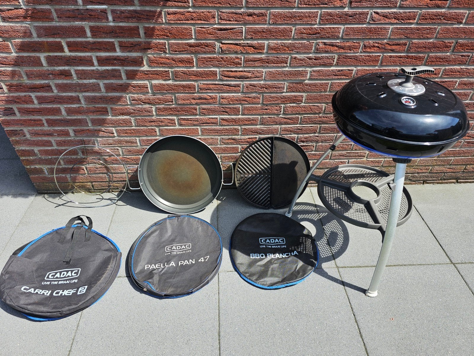 Cadac bbq, Ophalen of Verzenden, Gebruikt, Cadac carri chef, Met accessoires