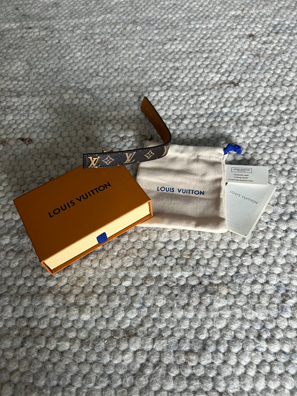 Louis Vuitton Monogram Leren Armband, Sieraden, Tassen en Uiterlijk, Armbanden, Verzenden, Zo goed als nieuw, Bruin, Leer