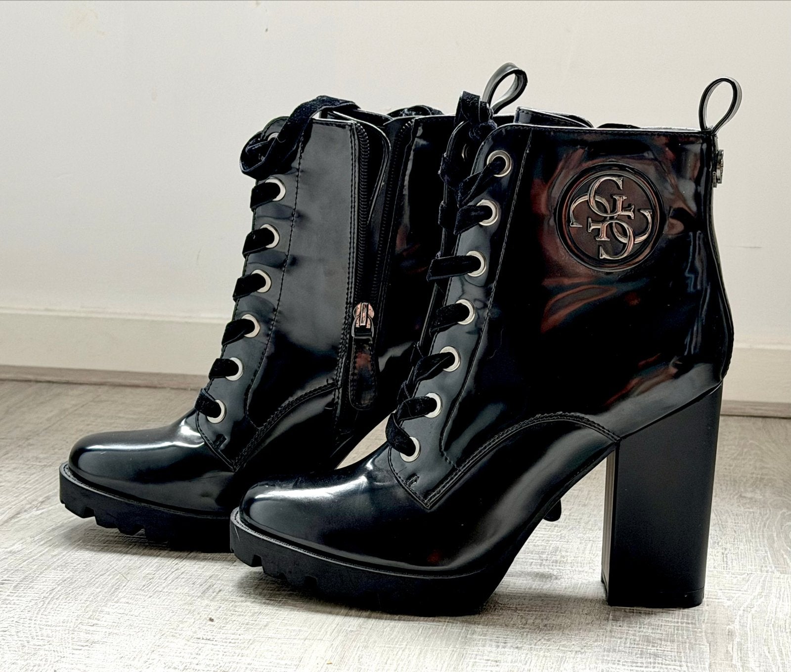 Guess Deavan Zwarte Enkellaarzen  (mt 38), Kleding | Dames, Ophalen, Zwart, Lage of Enkellaarzen, Zo goed als nieuw